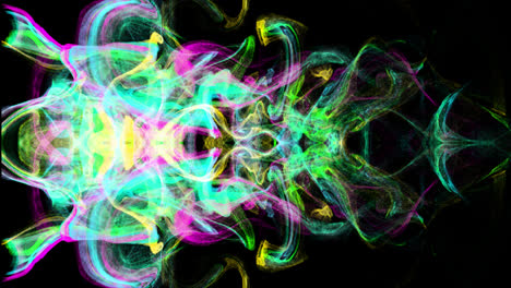 Mit-Farbenfrohen-Energieglühenden-Wellenpartikelexplosionen,-Frostigen-Nebeleffekten,-Abstraktem,-Bewegtem,-Magischem-Glühfliegen